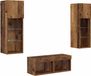 vidaXL TV-wandplanken, 4 stuks, artisan eikenhout fineer