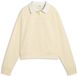 Puma Class Relaxed Lange Mouw Poloshirt Beige M Vrouw