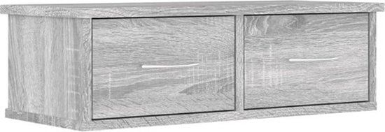 vidaXL Tv-wandmeubel 60x26x18,5 cm bewerkt hout grijs sonoma eiken