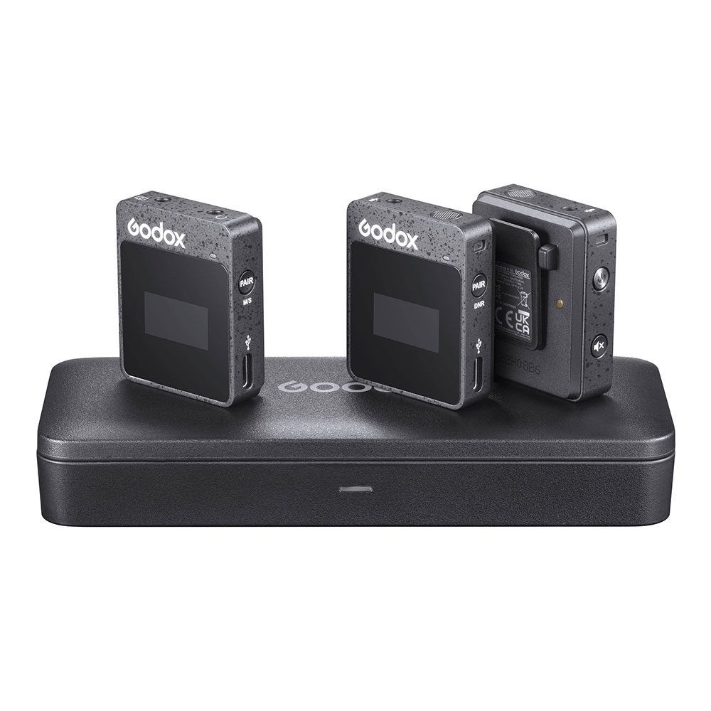 Godox MoveLink II M2 Dual Channel Compact Digital Wireless Microphone System - Zwart