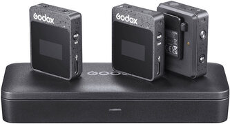 Godox MoveLink II M2 Dual Channel Compact Digital Wireless Microphone System Zwart