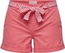 ONLY - ONLBIANA MW COTTON BELT CHINO SHORTS PNT - Dames - Bermuda shorts - Maat 44 - Regular Fit - Regular Waist - Katoen/Elastaan - Dubarry