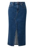 QS s.Oliver Blauwe denim QS rok met split