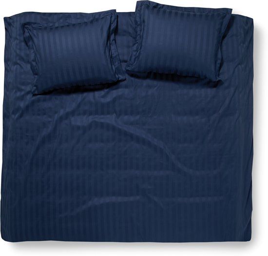 Damai Linea Dekbedovertrek - 200x200/220 cm - Indigo