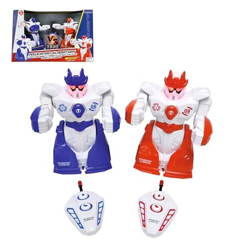 Lexibook Powerman® Gladiators Telegeleide Vechtrobots Duelgevechtsmodus 5 Slagen voor K.O. Geluids- en Lichteffecten Rood/blauw ROBDUO