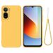 Xiaomi Coque Xiaomi Poco C81 Pro en silicone liquide avec dragonne - Jaune