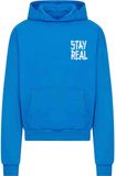 Mister Tee Stay Real Heavy Oversize Hoodie/trui - S - Blauw