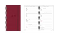 Idena 12056 zakagenda 2026, 8,7 x 15,3 cm, 1 week op 2 pagina's, rode hardcover, spiraalbinding