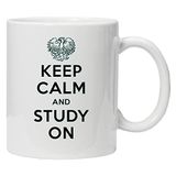 Keep Calm and Study On Fun Cup Koffie Thee Mok