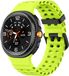Strap-it Ocean siliconen bandje met gespsluiting geschikt voor Samsung Galaxy Watch 9 (40/44mm) / Watch 8 (40/44mm) / 8 Classic (46mm) - lime