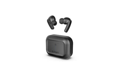 RYGHT - Pulse ANC – Bluetooth hoofdtelefoon met ruisonderdrukkingstechnologie (Active Noise Canceling) – batterijduur 6 uur + 30 uur oplaadtijd in de behuizing – zwart