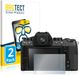 BROTECT Screenprotector voor Fujifilm X-S10 - Folie Beschermfolie transparant 2 Stuks