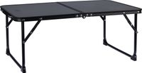 Abbey Camp campingtafel 64x42 cm compact & opvouwbaar - hoogte 28 cm - grijs