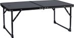 Abbey Camp campingtafel 64x42 cm compact & opvouwbaar - hoogte 28 cm - grijs