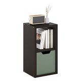 Furinno Cubicle open rug decoratieve kubus opbergorganizer, 2-kubus, donker eiken