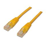AISENS A135-0253 RJ45 - Ethernet netwerkkabel (1 ft 10/100/1000 Mbit/s, schakelaar/router/modem/patchpaneel/toegangspunt/patchvelden) geel
