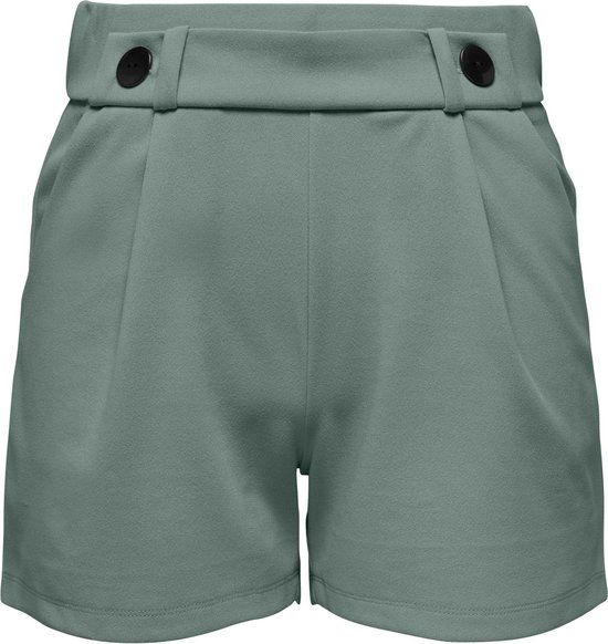 JDY JDYGEGGO SHORTS JRS NOOS Dames Broek - Chinois Green;Black Button - Maat S