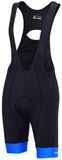 Merkloos Fietsbroek Korte Mouwen met Coolmax (Polyesterfasern) en UV-bescherming, zwart-blauw, 3XL