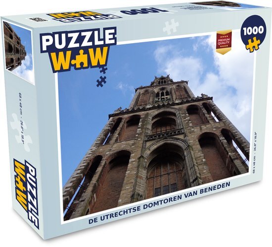 MuchoWow Puzzel Domtoren - Utrecht - Lucht - Legpuzzel - Puzzel 1000 stukjes volwassenen