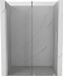 Mexen Velar porte coulissante pour douche 150 cm, transparent, nickel brossé