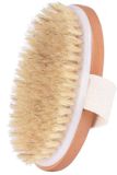 SnelShoppen Massage Body Brush, Brosse exfoliante naturelle pour drainage lymphatique, brossage à sec, brosse exfoliante pour le corps, améliore la circulation sanguine