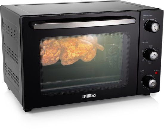 Princess 112751 Hetelucht Oven DeLuxe - Zwart