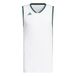 adidas heren Mens Pulse Speed Bball Jersey Shirt, white/team dark green, L