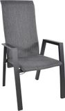 LES Outdoor Living Flare dining tuinstoel | textileen | verstelbaar | antraciet | 1 persoon
