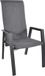 LES Outdoor Living Flare dining tuinstoel | textileen | verstelbaar | antraciet | 1 persoon