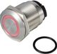 Tru Components TC-13224212 ONPOW6319F-10ZE/Q/R/12V/S Druktoets 36 V DC/AC 2 A 1x uit/(aan) Continu Rood IP65