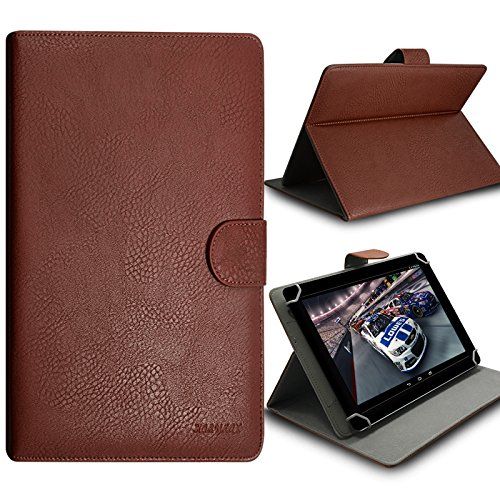 KARYLAX Beschermhoes universeel S bruin voor tablet Polaroid Infinite + 7 inch