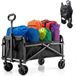 Mobiclinic Duna Basic - Chariot de transport pliable pneus gonflables - Noir