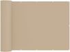 vidaXL Balkon Privacy Scherm 200 x 700 cm Stof met PU-coating Beige
