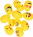 Humbert Und Brandt Gmbh Emoticon Paaseieren om te vullen - 20x stuks - 6 cm - paaseitjes geel - Paasdecoratie