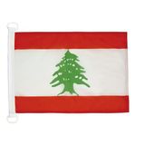 AZ FLAG Bootvlag Libanon 45x30 cm