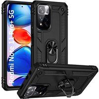 Phonillico® Zwarte hoes voor Xiaomi Redmi Note 11 PRO+ 5G - Schokbestendig
