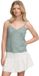 Superdry Cami Top Dames Groen/Navy Ditsy Hearts