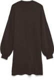 Vero Moda VMNANCY LS FUNNELNECK DRESS NOOS Jurk Dames Donkerbruin XL