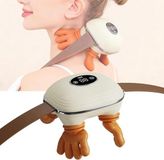 Markenlos Nek Massager - Rug Stimulator - Spierontspanning Thuis - 4D Kneedtechnologie - USB Oplaadbaar - Wit