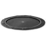 EXIT InTerra Trampoline de sport ø366cm - En sol - Rond - Pour Enfants - Noir