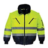 Portwest PJ50 Hi-Vis Pilotjack Met Ritssluiting Hoge Zichtbaarheid Duurzaam