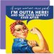 Nieuwe Wise Rosie Nieuwe baan pensioen geluk echtscheidingskaart voor vrouwen haar - Humoristische grappige verlaten kaarten voor werk collega's, 145 mm x 145 mm verjaardagswenskaarten, Happy