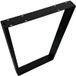 Gedotec Plateau de table FERRO-V en acier noir, 710 x 580 mm