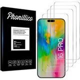 Phonillico® Gehard glas voor iPhone 16 PRO [Pack 4]