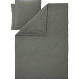 LIVARNO® Parure de lit en coton et lin King Size 260 x 240 cm (Vert)