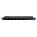 Infitronic - INSV1014 - 19 inch 1 HE 7-voudige stekkerdoos stroomverdeler met digitale volt- en ampèremeter