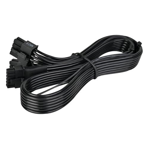 SilverStone Technology PP15-EPS, 2 x EPS-8-pins (voeding) naar 12+4-pins (GPU) 12V-2x6-PCIe-Gen5-kabel, SST-PP15-EPS