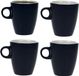 Cosy&Trendy Billiet - Vanlaere Koffiekopjes/bekers - 4x - donkerblauw - 190 ml - Keramiek - glans finish