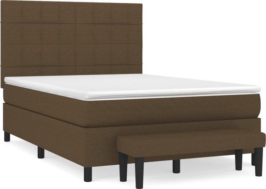 VidaXL Bedframe Hout Bruin 144x193x128 cm