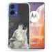Cokitec Motorola G85 5G Animal Wolf Huil Versterkte hoes